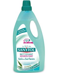 Nettoyant Désinfectant Sols & Surfaces Eucalyptus 1L – SANYTOL