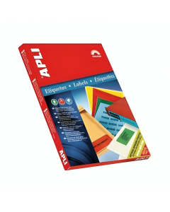 Pochette de 20F papier couleur APLI A4 80g/m² Coloris au choix