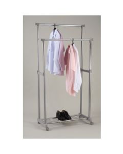 Portant téléscopique DOUBLE 32mm avec grille