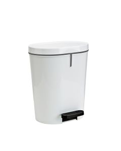Poubelle à pédale Denox oval 8 Litres coloris au choix