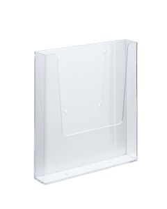 Pr&eacute;sentoir mural en plexi A5 transparent