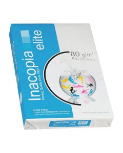 Lot de 5 Ramettes de papier blanc INACOPIA A3 80g/m² 500 feuilles