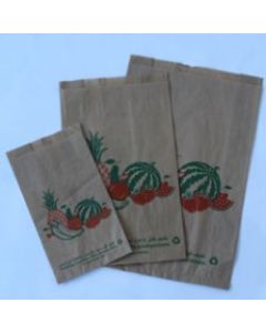 Emballage de 5kg de Sachets en kraft pour Fruits et l&eacute;gumes en kraft 10*3*19