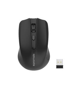 Souris optique ergonomique sans fil Promate Clix-8 - 2,4 GHz 800/1200/1600 DPI Noir