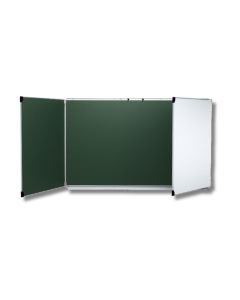 Tableau Magn&eacute;tique Triptyque Double Face - 400 &times; 100 cm (Vert/Blanc ou Blanc/Vert)