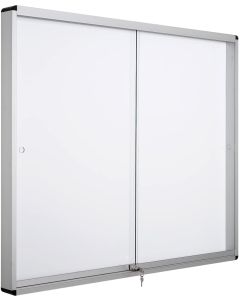 Tableau vitrine d'affichage fond magn&eacute;tique et portes coulissantes Bi-Office Exhibit 1324 X 967 mm (18xA4)