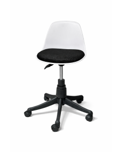 Tabouret FPRO R&eacute;glable &agrave; Roulettes &ndash; Assise Mesh ou Simili Cuir coloris au choix