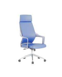 Fauteuil président Alexis piétement chromé avec accoudoirs & roulettes coloris au choix