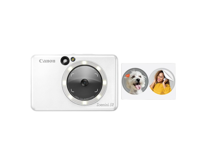 Appareil photo couleur instantané Canon Zoemini S2, Blanc perle