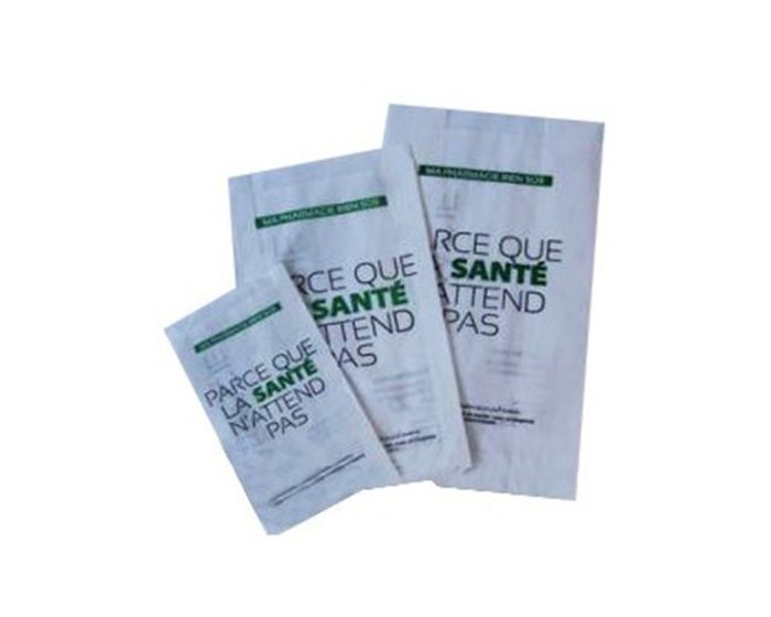 500 Sachets pharmacie en kraft 20*11*35 avec ou sans impression