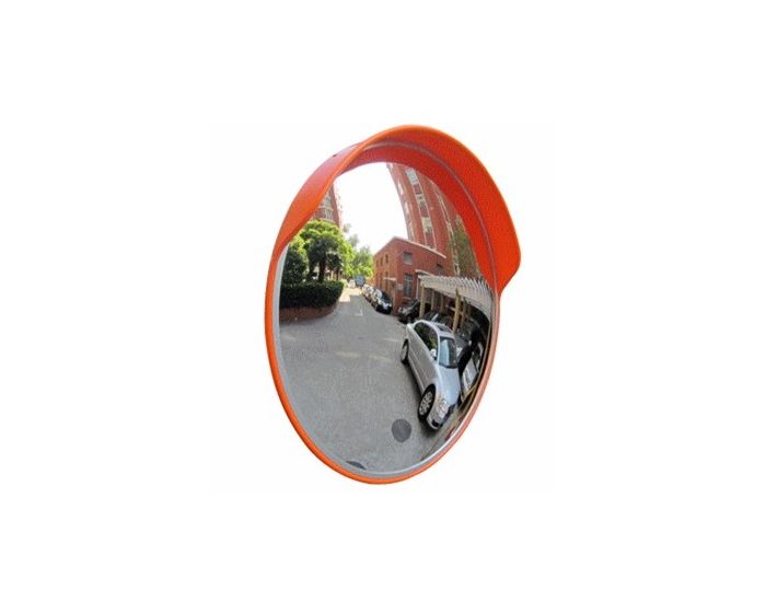 Miroir convexe en polycarbonate anti-casse avec support de fixation DN 80 cm