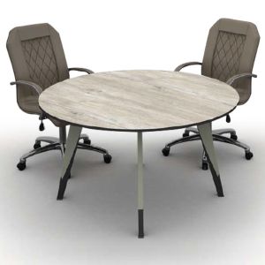 Table de reunion ronde TREND en bois