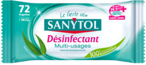 Sanytol Lingettes WC désinfectantes biodégradables (72 lingettes