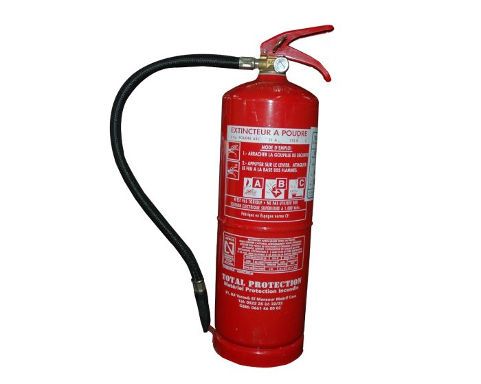 Extincteur Poudre Protex PDE 6 Kg | Classe ABC, Certifié EN3, Fabriqué UE