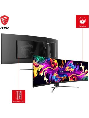 Écran incurvé Gaming 49" 5120x1440 DQHD MSI MPG 491CQPX QD-OLED Noir (9S6-3FA84T-028)