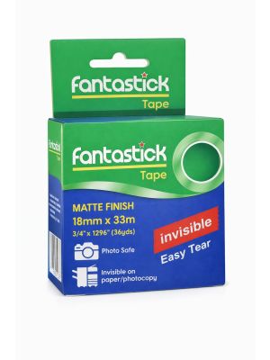 Ruban adhésif invisible Fantastick – 18 mm x 33 m – Finition mate